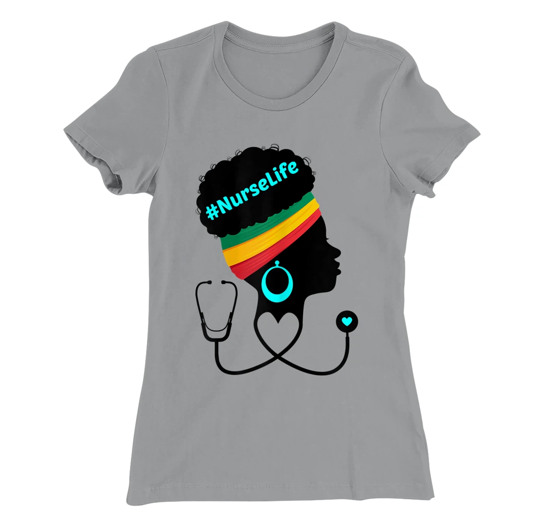 Womens Nurse Life RN LPN CNA Healthcare Stethoscope Heart Nursing T-Shirt, Women T-Shirt