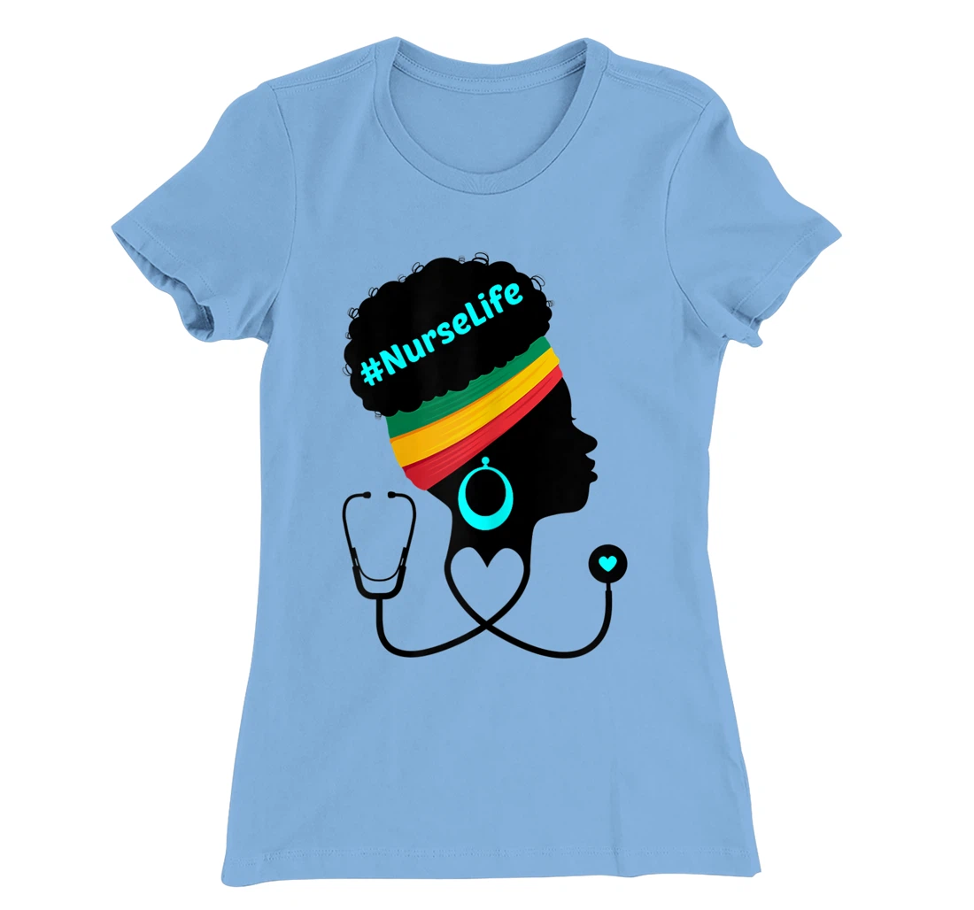 Womens Nurse Life RN LPN CNA Healthcare Stethoscope Heart Nursing T-Shirt, Women T-Shirt