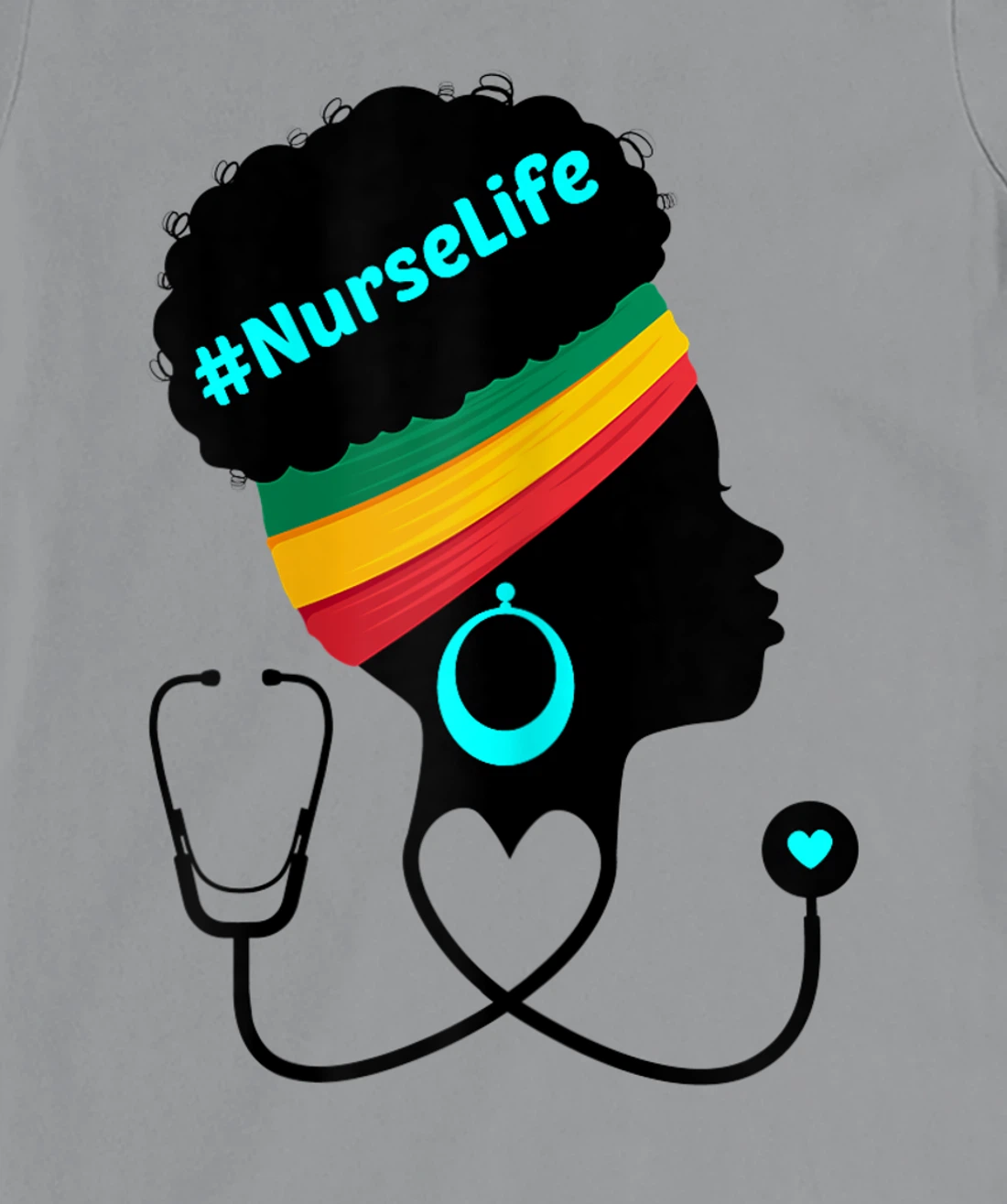 Womens Nurse Life RN LPN CNA Healthcare Stethoscope Heart Nursing T-Shirt, Women T-Shirt