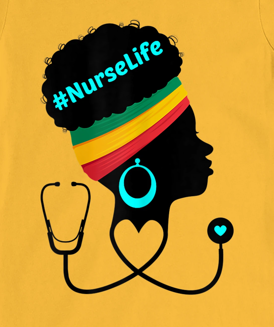 Womens Nurse Life RN LPN CNA Healthcare Stethoscope Heart Nursing T-Shirt, Women T-Shirt