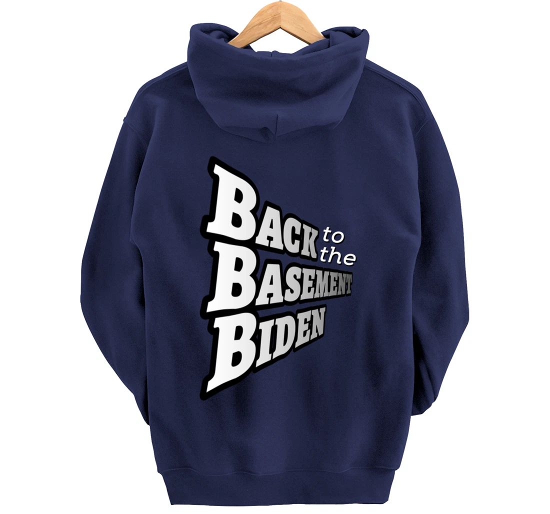 Back to the Basement Biden Trump Bicycle Patriot Republican Pullover Hoodie