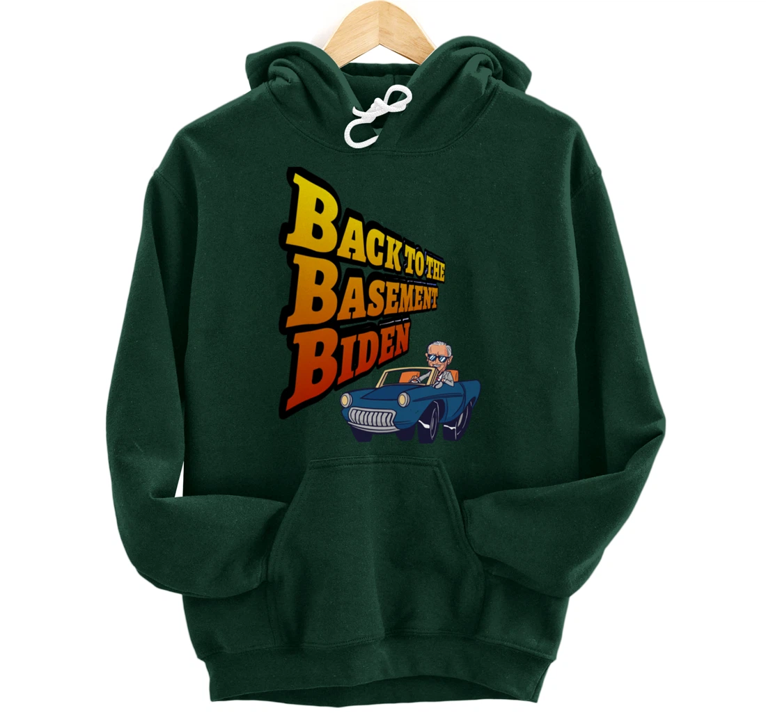 Back to the Basement Biden Trump Bicycle Patriot Republican Pullover Hoodie