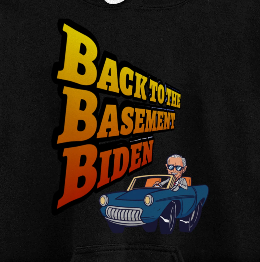Back to the Basement Biden Trump Bicycle Patriot Republican Pullover Hoodie