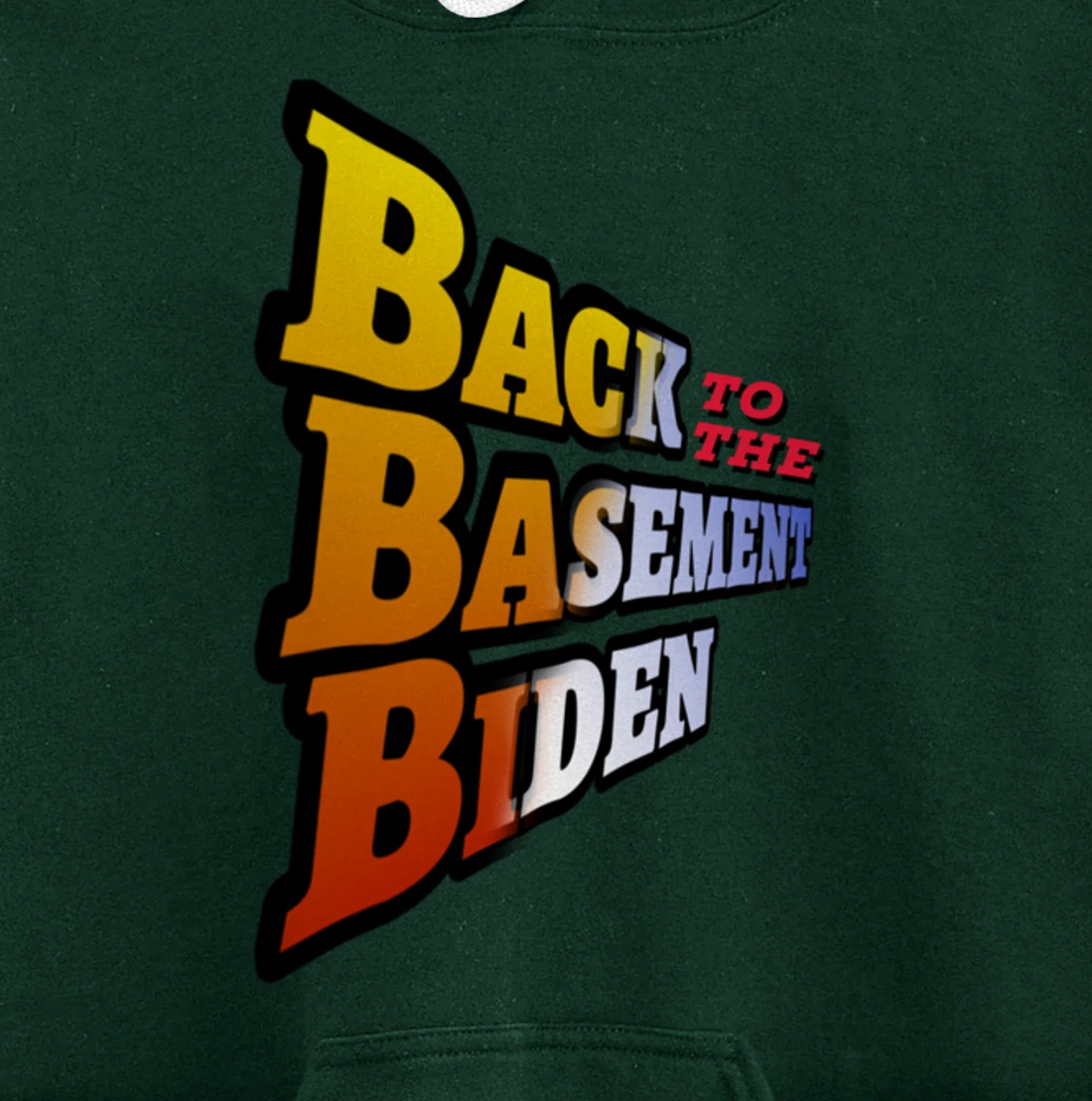 Back to the Basement Biden Trump Bicycle Patriot Republican Pullover Hoodie
