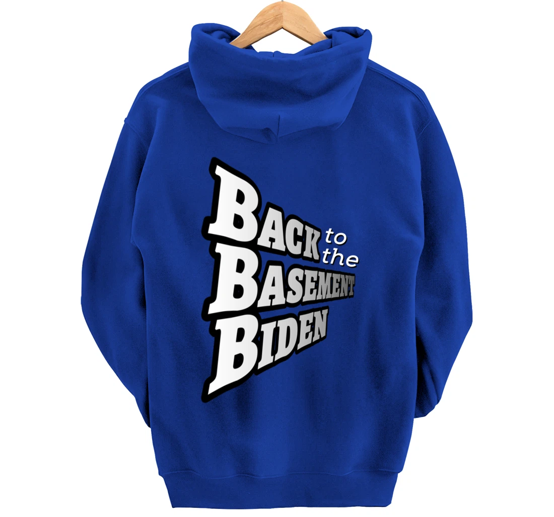 Back to the Basement Biden Trump Bicycle Patriot Republican Pullover Hoodie