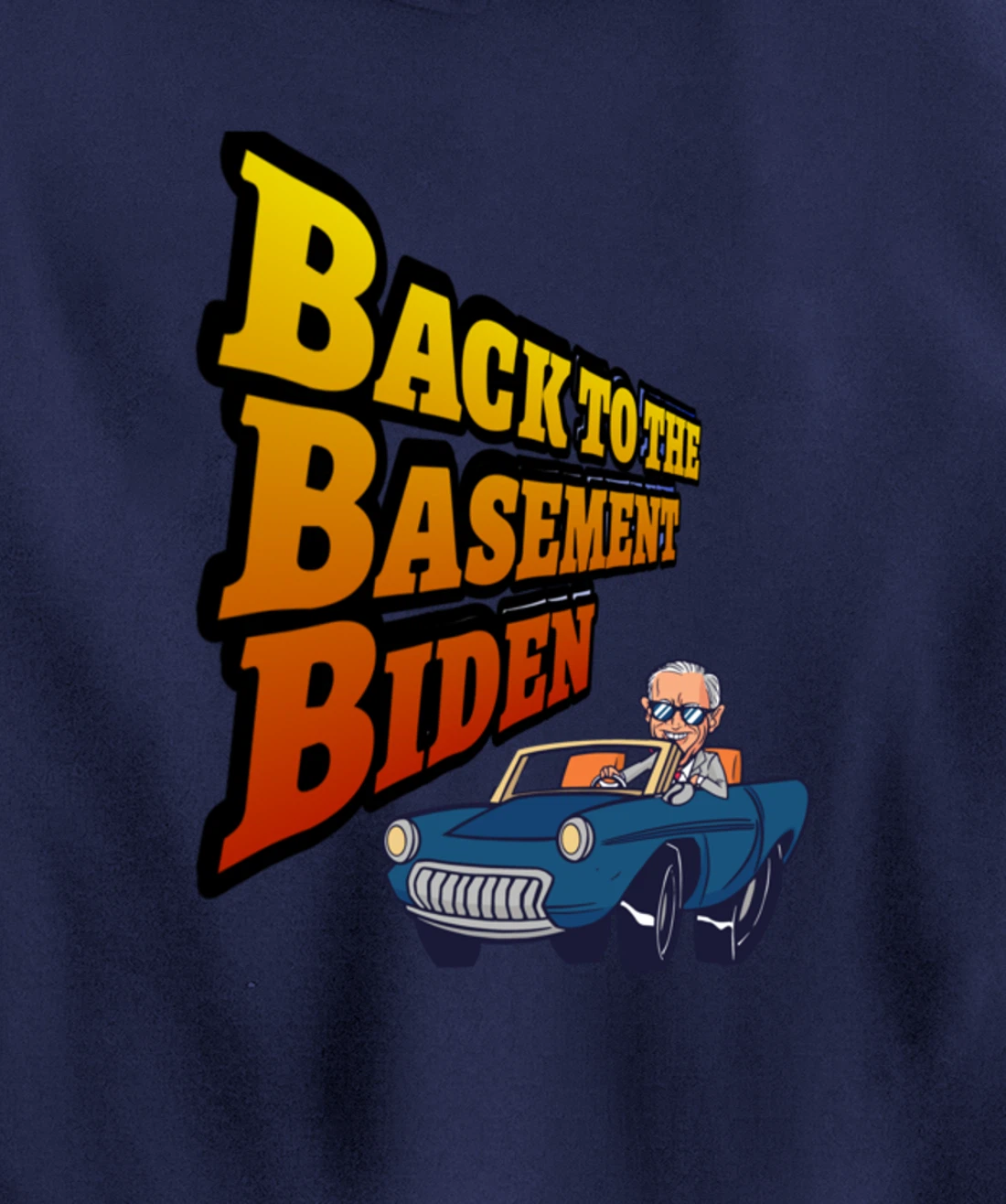 Back to the Basement Biden Trump Bicycle Patriot Republican Pullover Hoodie