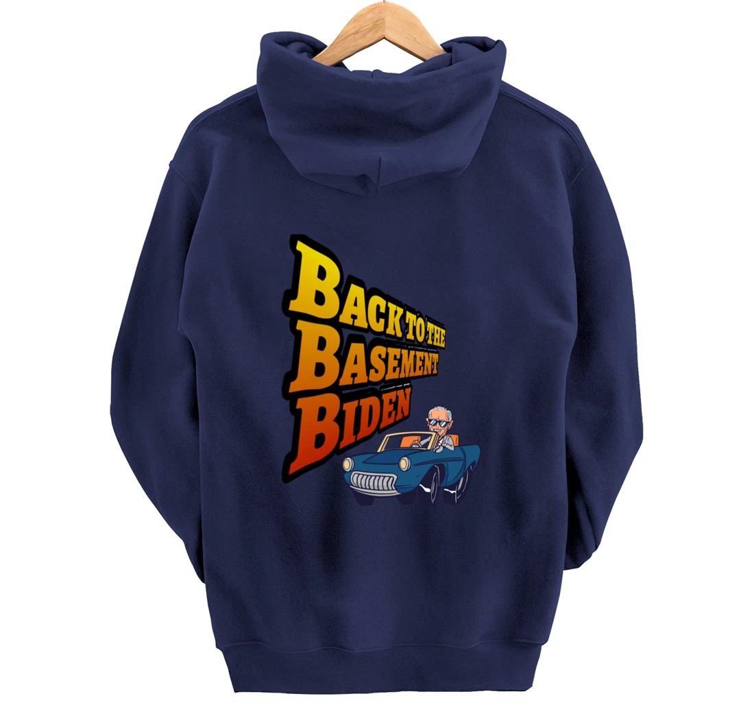Back to the Basement Biden Trump Bicycle Patriot Republican Pullover Hoodie