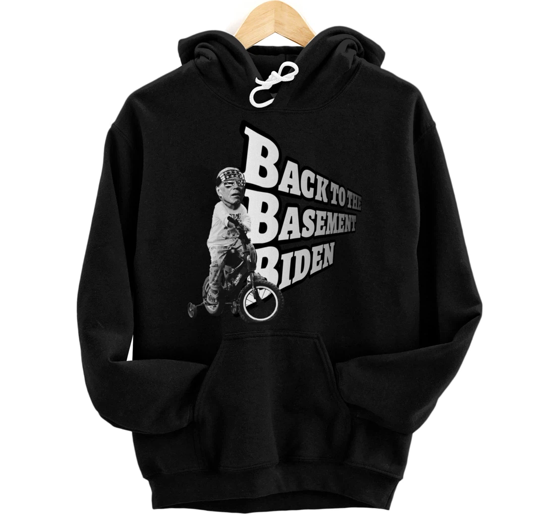 Back to the Basement Biden Trump Bicycle Patriot Republican Pullover Hoodie