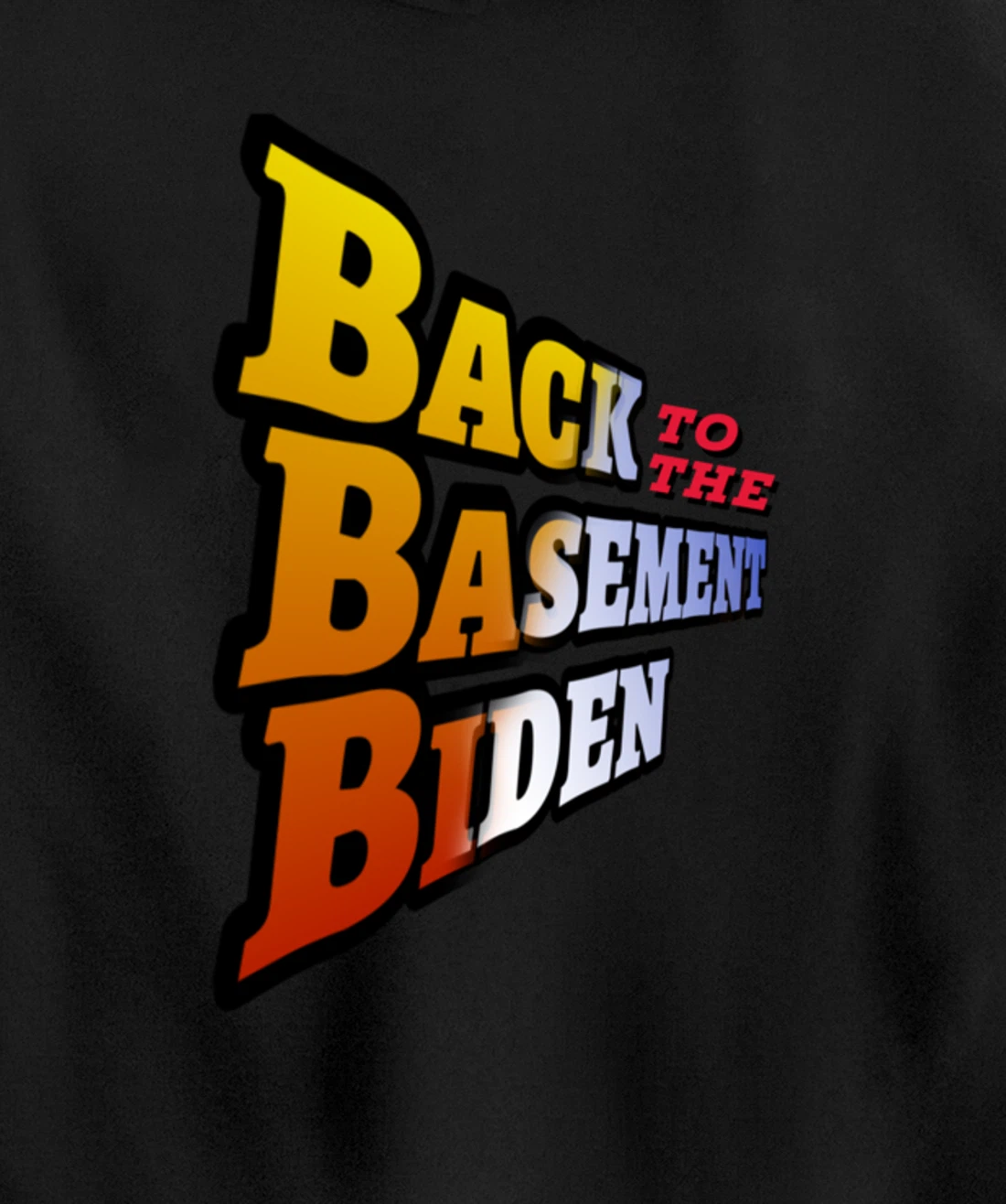 Back to the Basement Biden Trump Bicycle Patriot Republican Pullover Hoodie