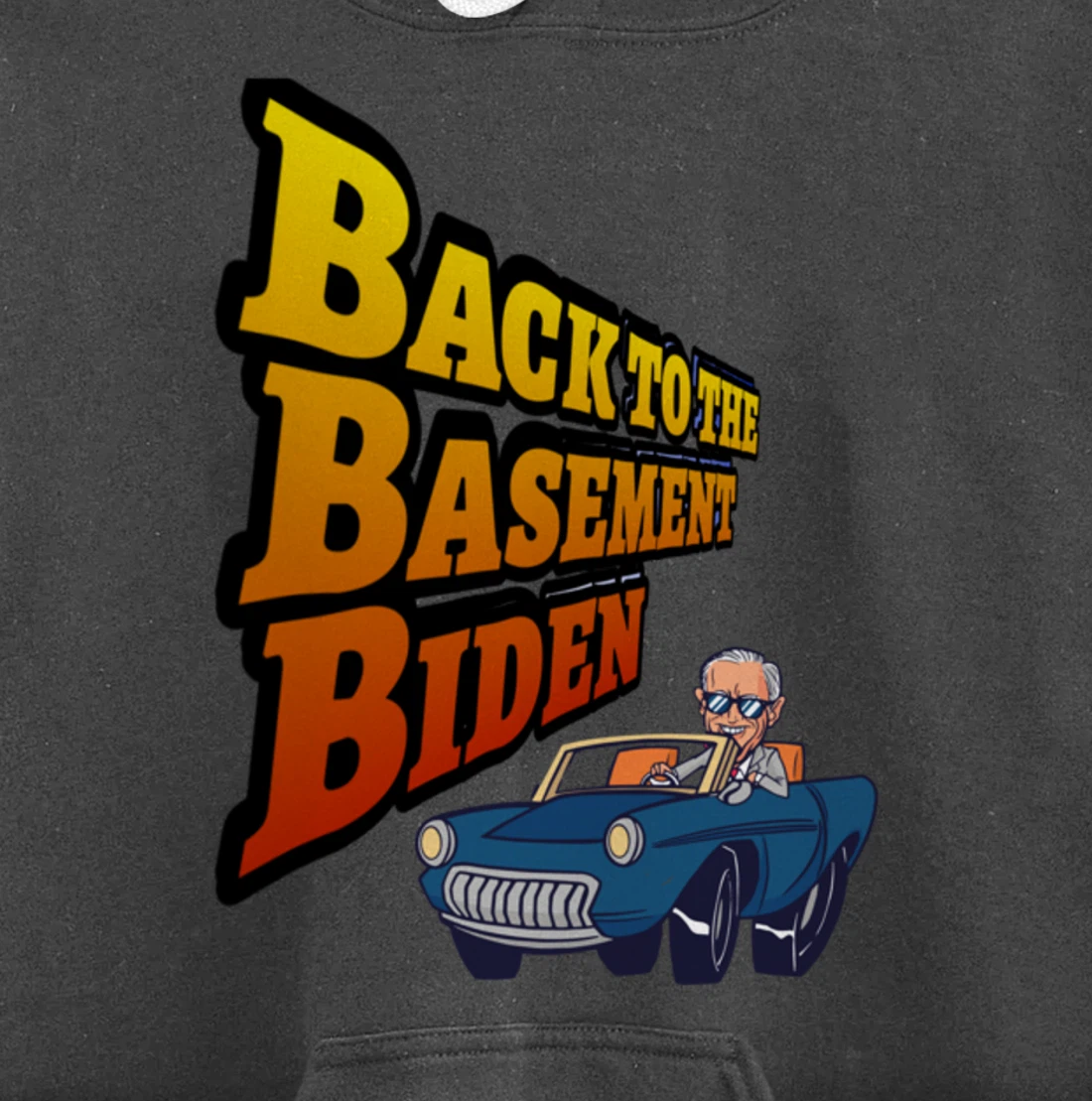Back to the Basement Biden Trump Bicycle Patriot Republican Pullover Hoodie