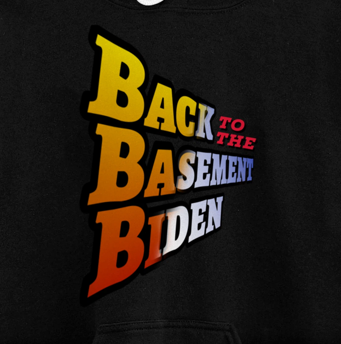 Back to the Basement Biden Trump Bicycle Patriot Republican Pullover Hoodie