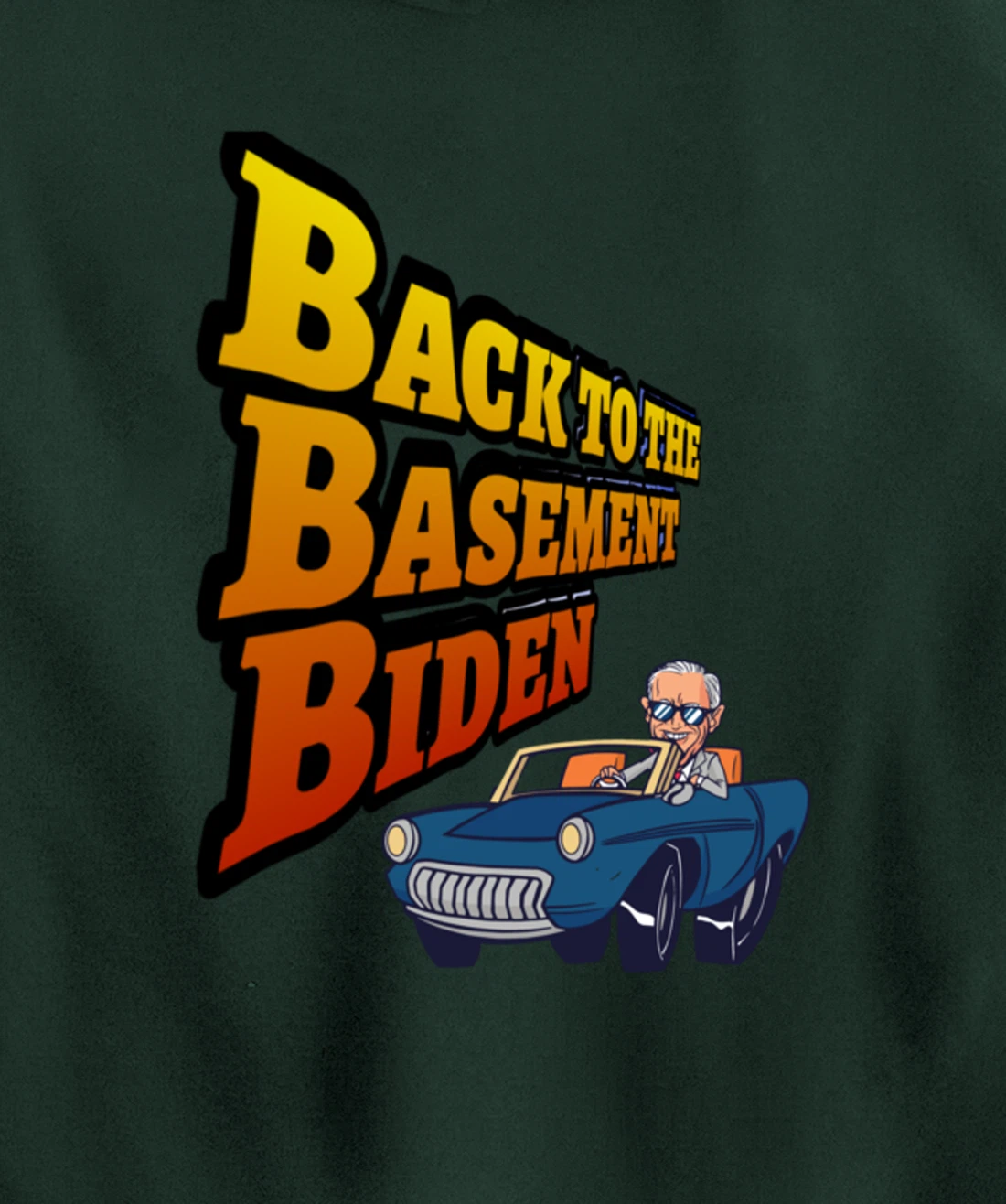 Back to the Basement Biden Trump Bicycle Patriot Republican Pullover Hoodie