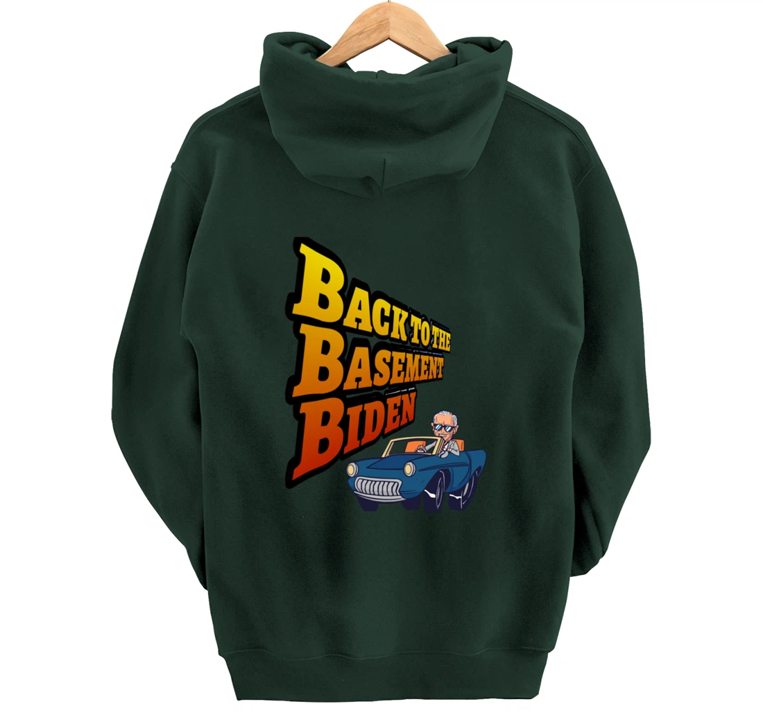 Back to the Basement Biden Trump Bicycle Patriot Republican Pullover Hoodie