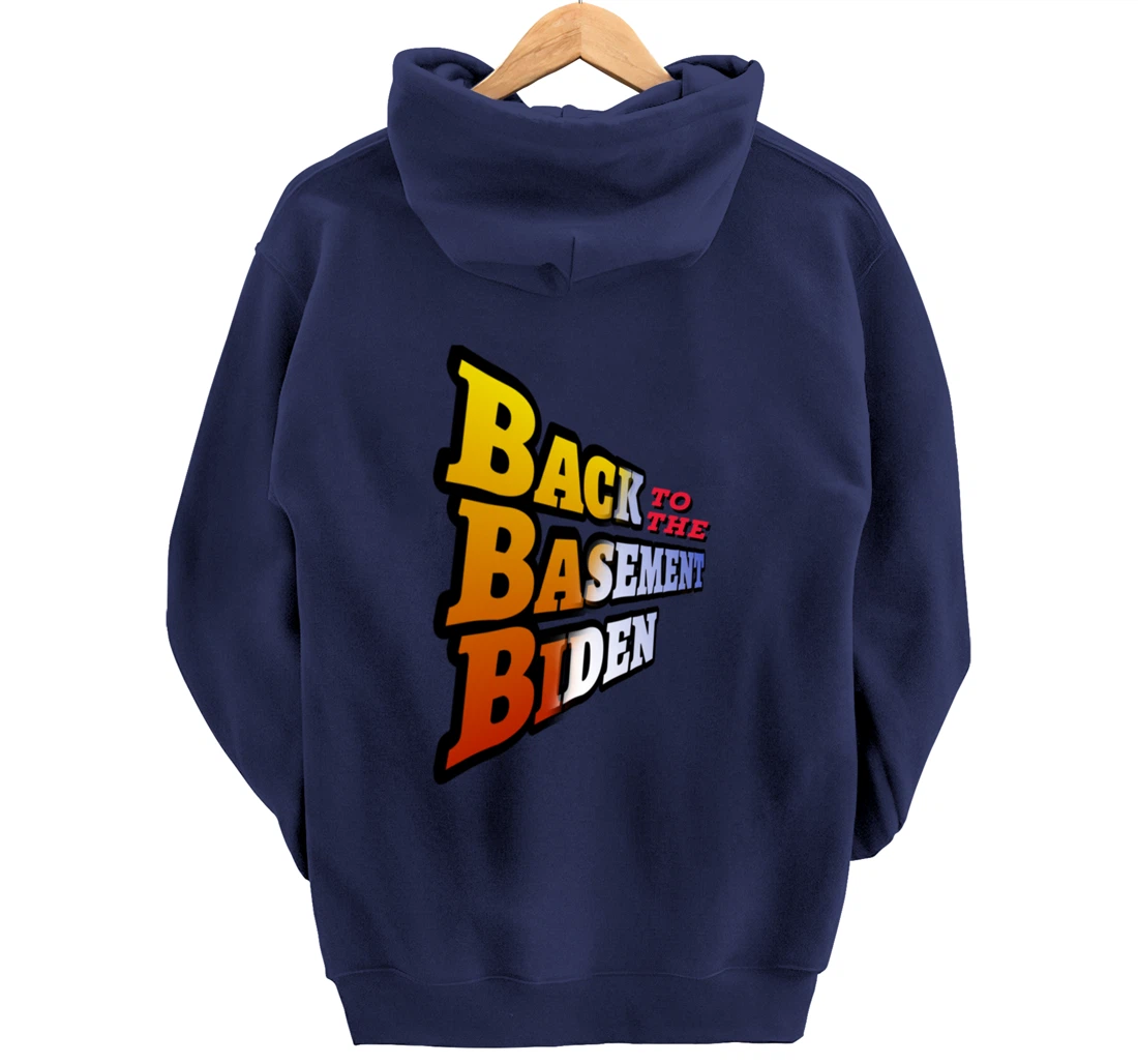 Back to the Basement Biden Trump Bicycle Patriot Republican Pullover Hoodie
