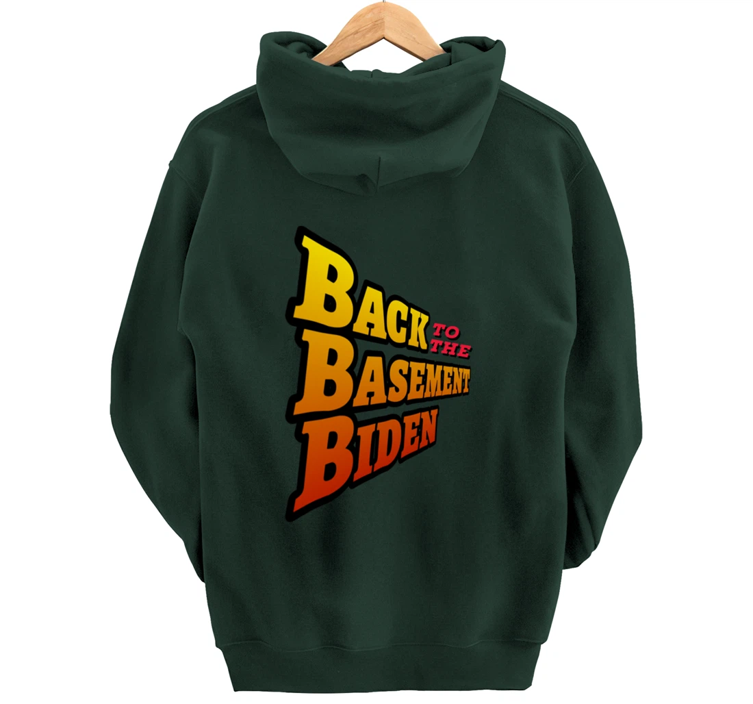 Back to the Basement Biden Trump Bicycle Patriot Republican Pullover Hoodie