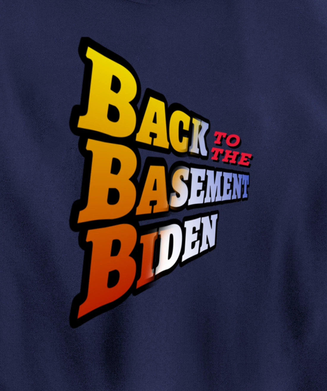 Back to the Basement Biden Trump Bicycle Patriot Republican Pullover Hoodie