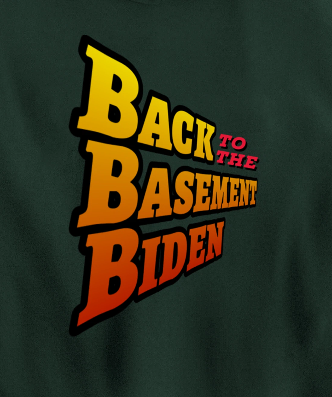 Back to the Basement Biden Trump Bicycle Patriot Republican Pullover Hoodie