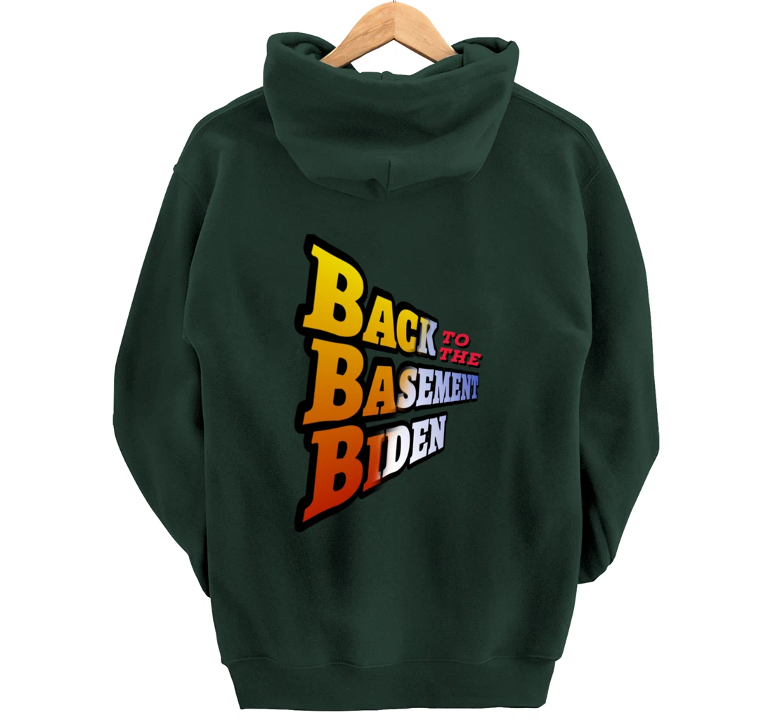 Back to the Basement Biden Trump Bicycle Patriot Republican Pullover Hoodie