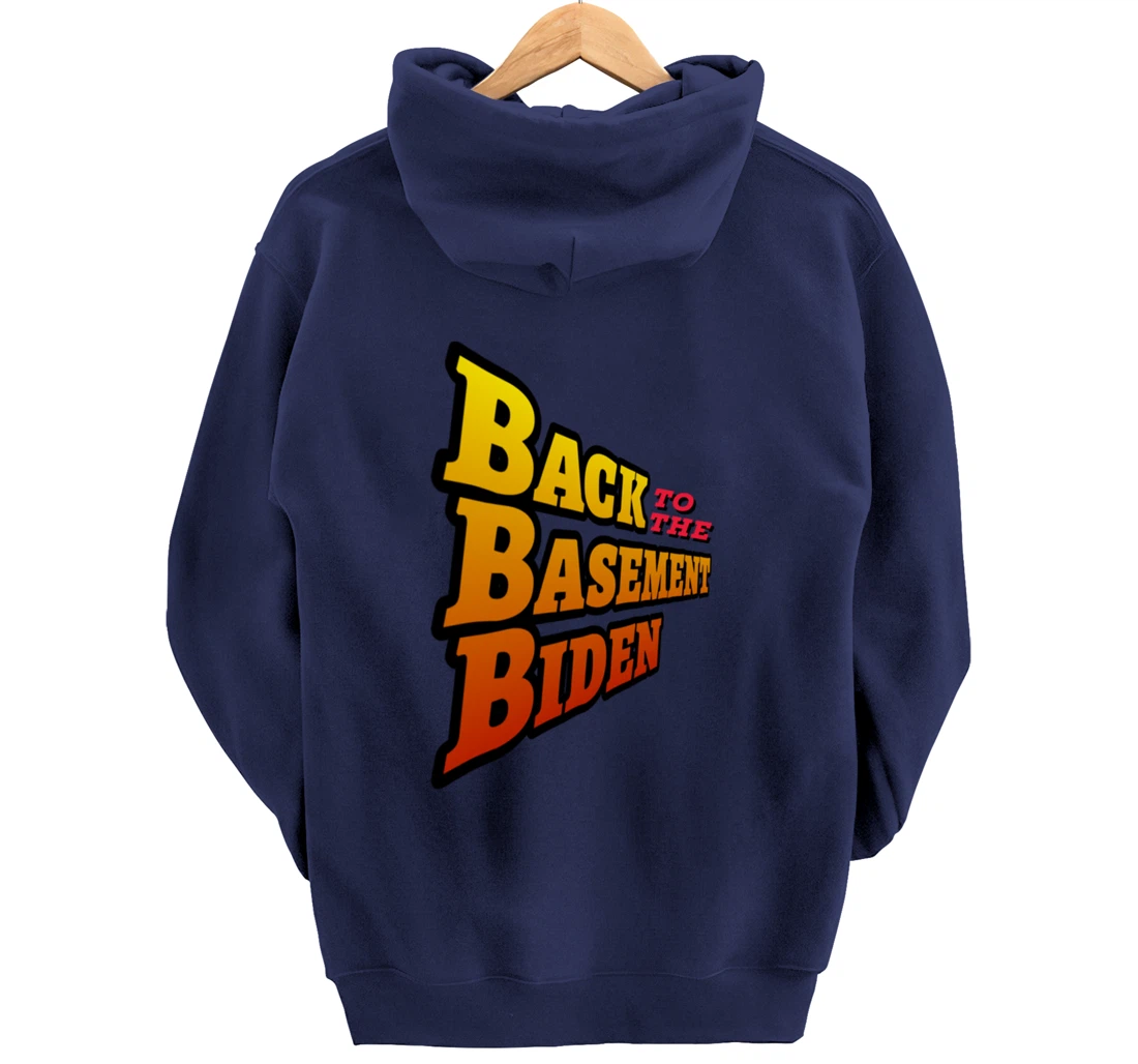 Back to the Basement Biden Trump Bicycle Patriot Republican Pullover Hoodie