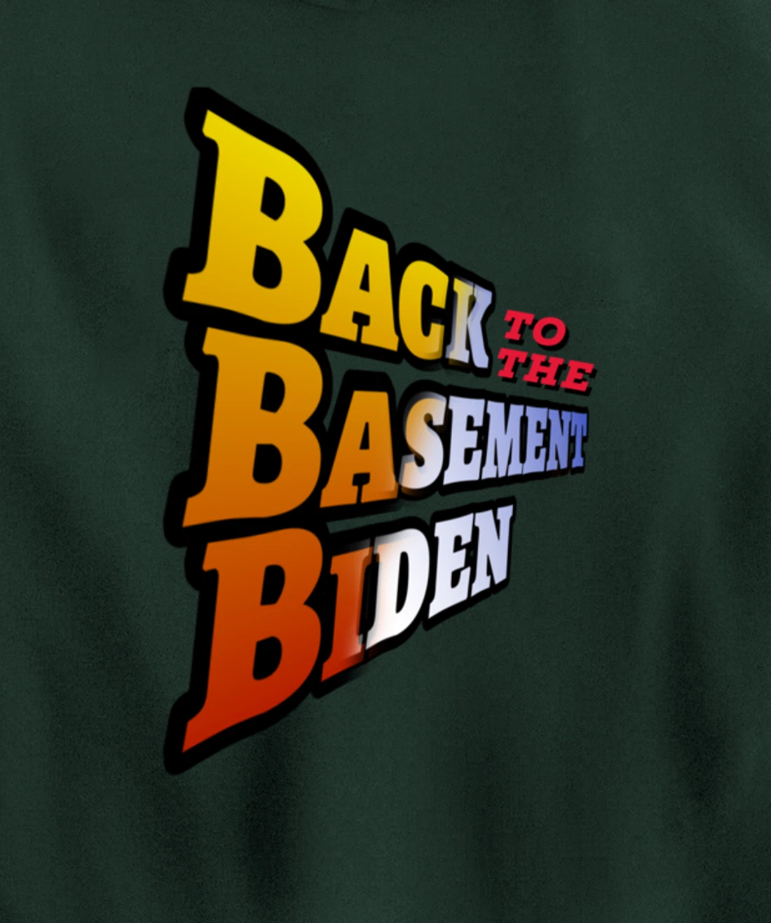 Back to the Basement Biden Trump Bicycle Patriot Republican Pullover Hoodie