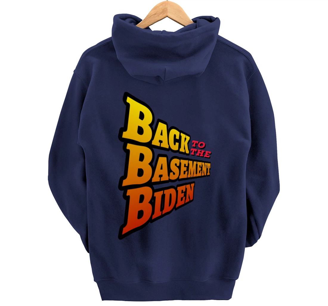 Back to the Basement Biden Trump Bicycle Patriot Republican Pullover Hoodie