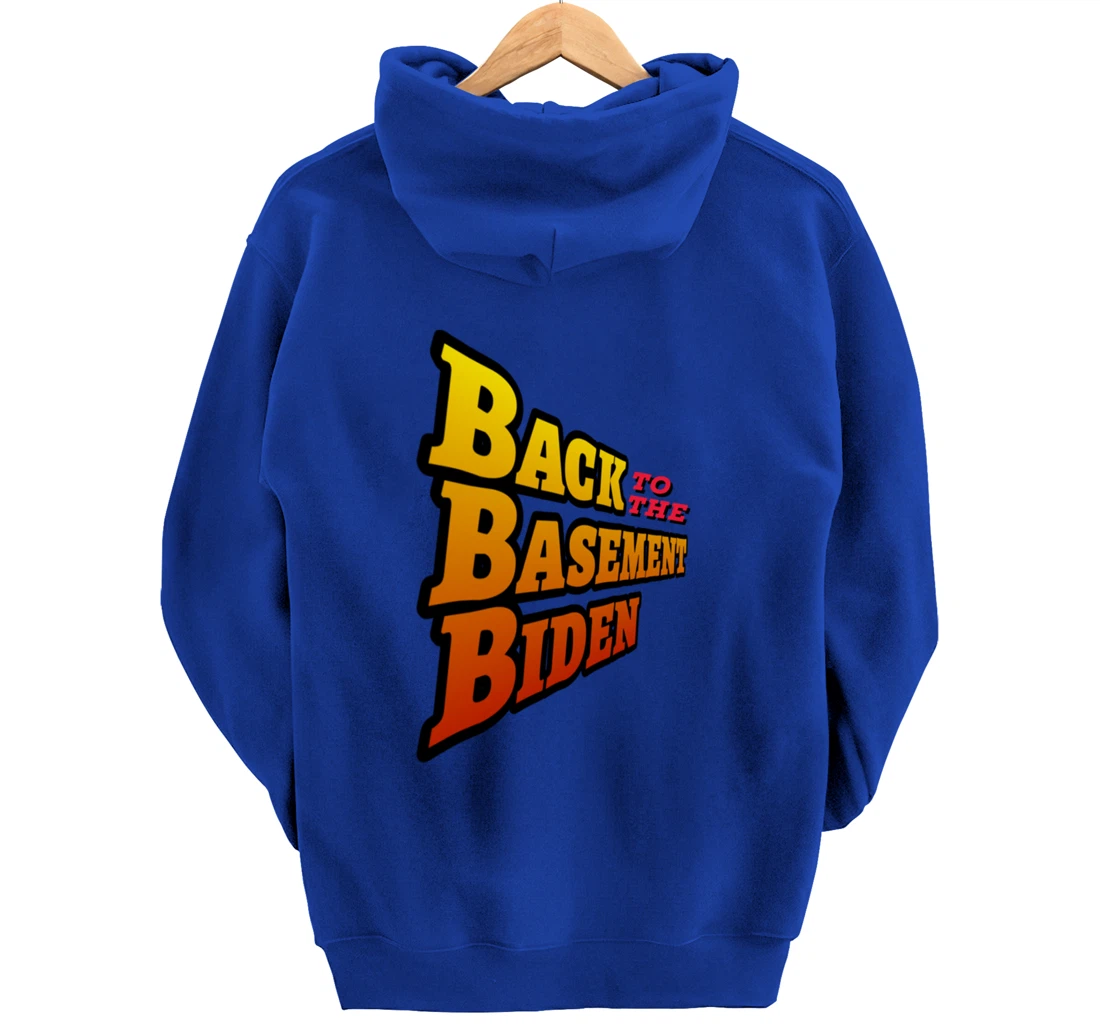 Back to the Basement Biden Trump Bicycle Patriot Republican Pullover Hoodie