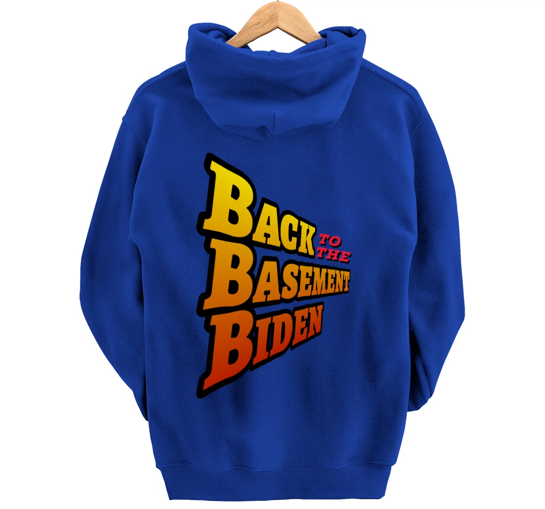 Back to the Basement Biden Trump Bicycle Patriot Republican Pullover Hoodie