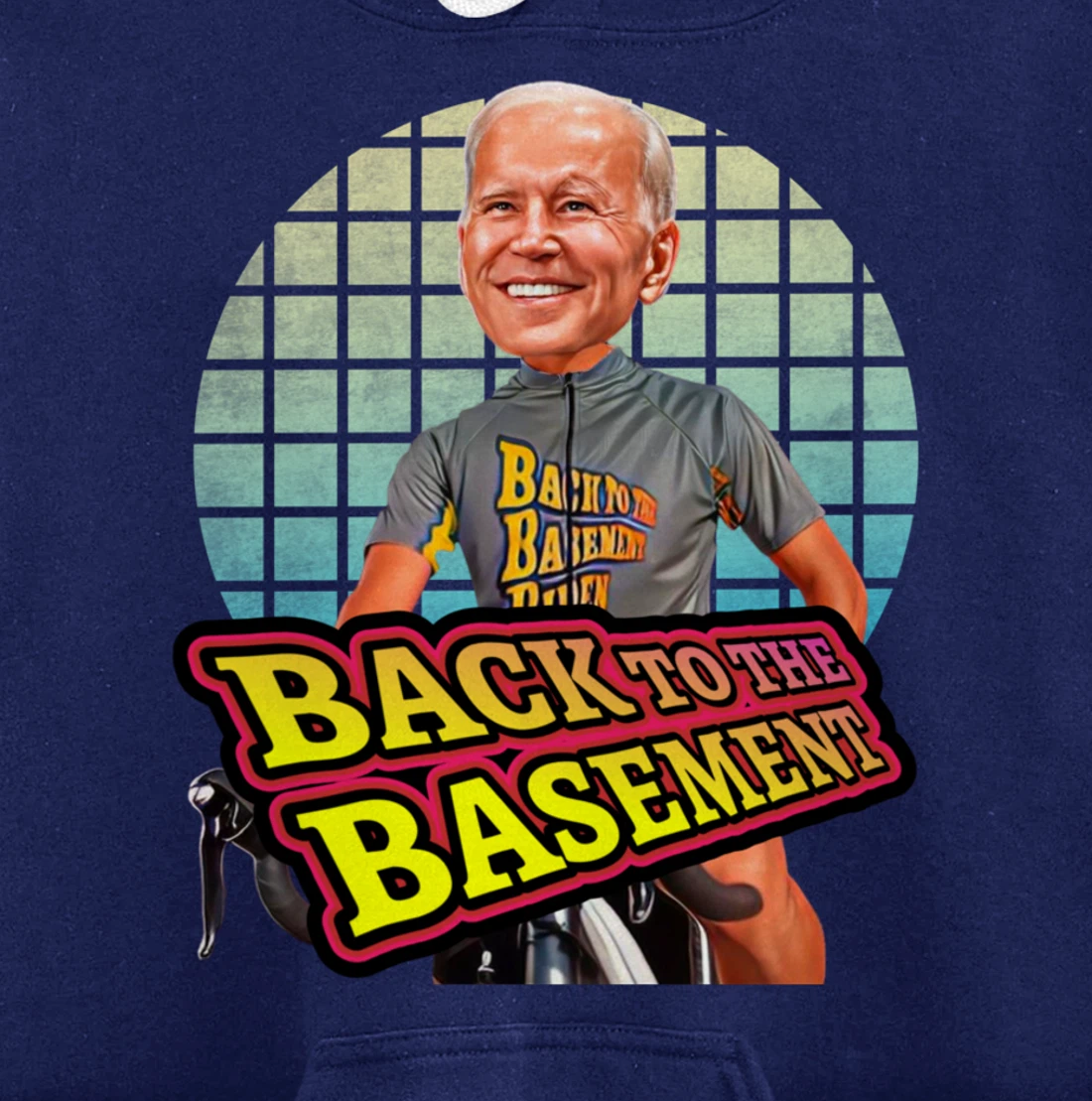 Back to the Basement Biden Trump Bicycle Patriot Republican Pullover Hoodie