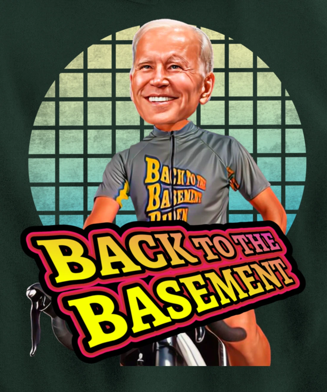 Back to the Basement Biden Trump Bicycle Patriot Republican Pullover Hoodie