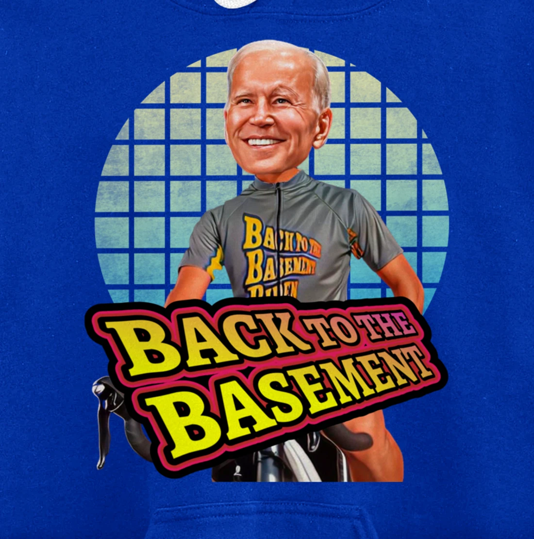 Back to the Basement Biden Trump Bicycle Patriot Republican Pullover Hoodie