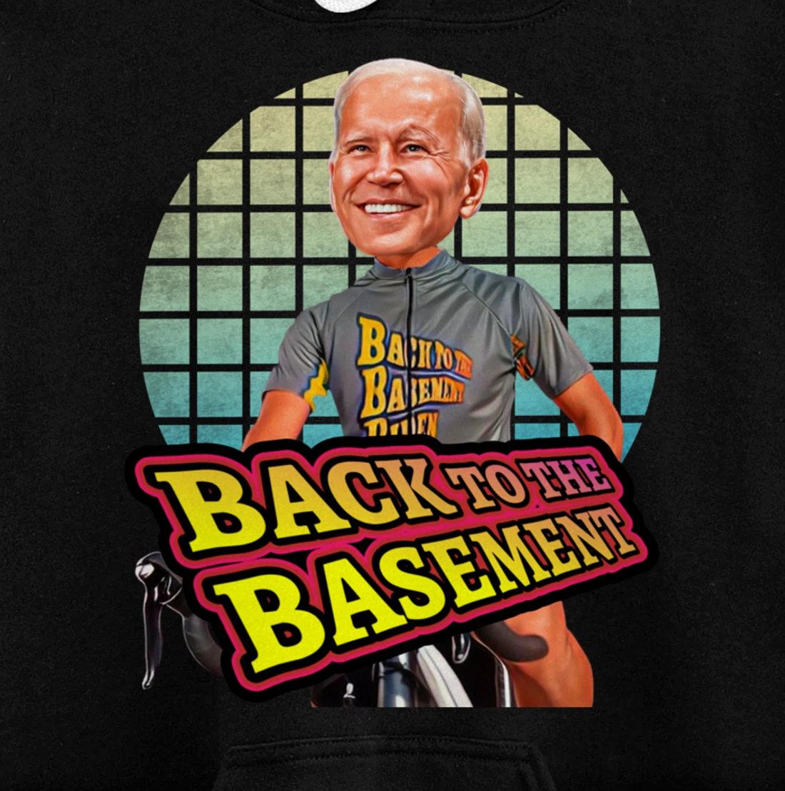 Back to the Basement Biden Trump Bicycle Patriot Republican Pullover Hoodie