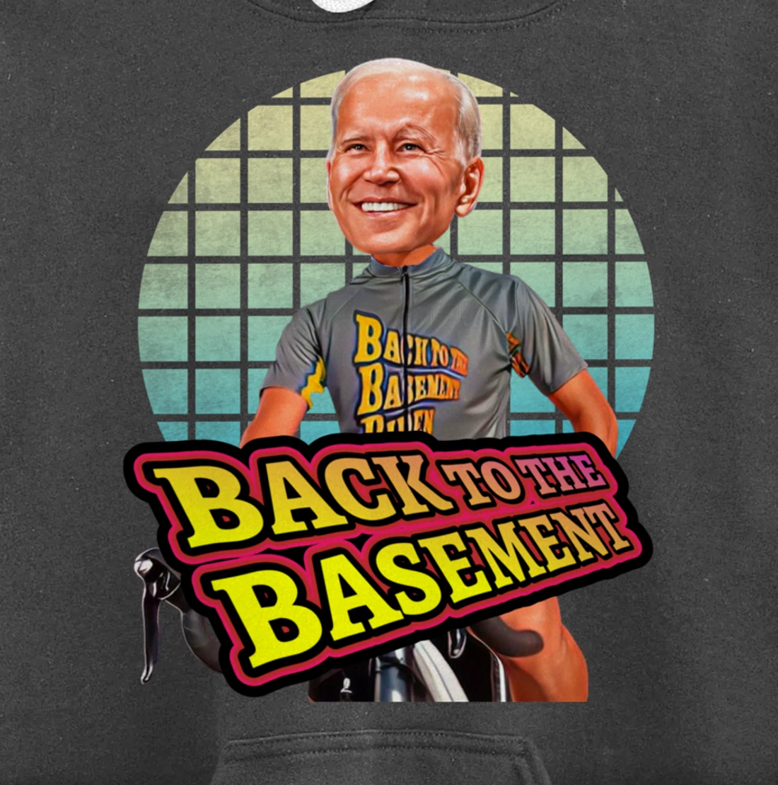 Back to the Basement Biden Trump Bicycle Patriot Republican Pullover Hoodie