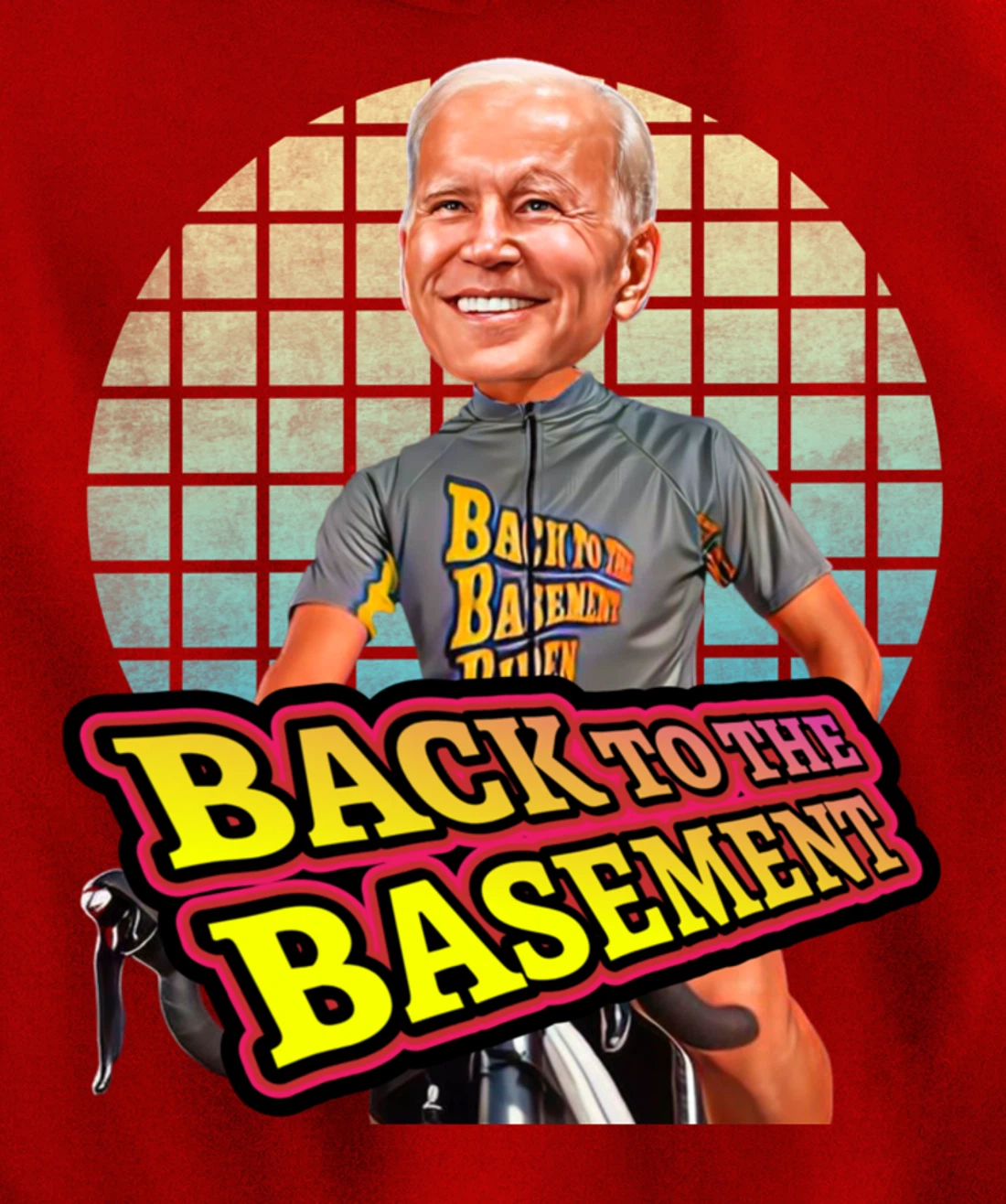 Back to the Basement Biden Trump Bicycle Patriot Republican Pullover Hoodie