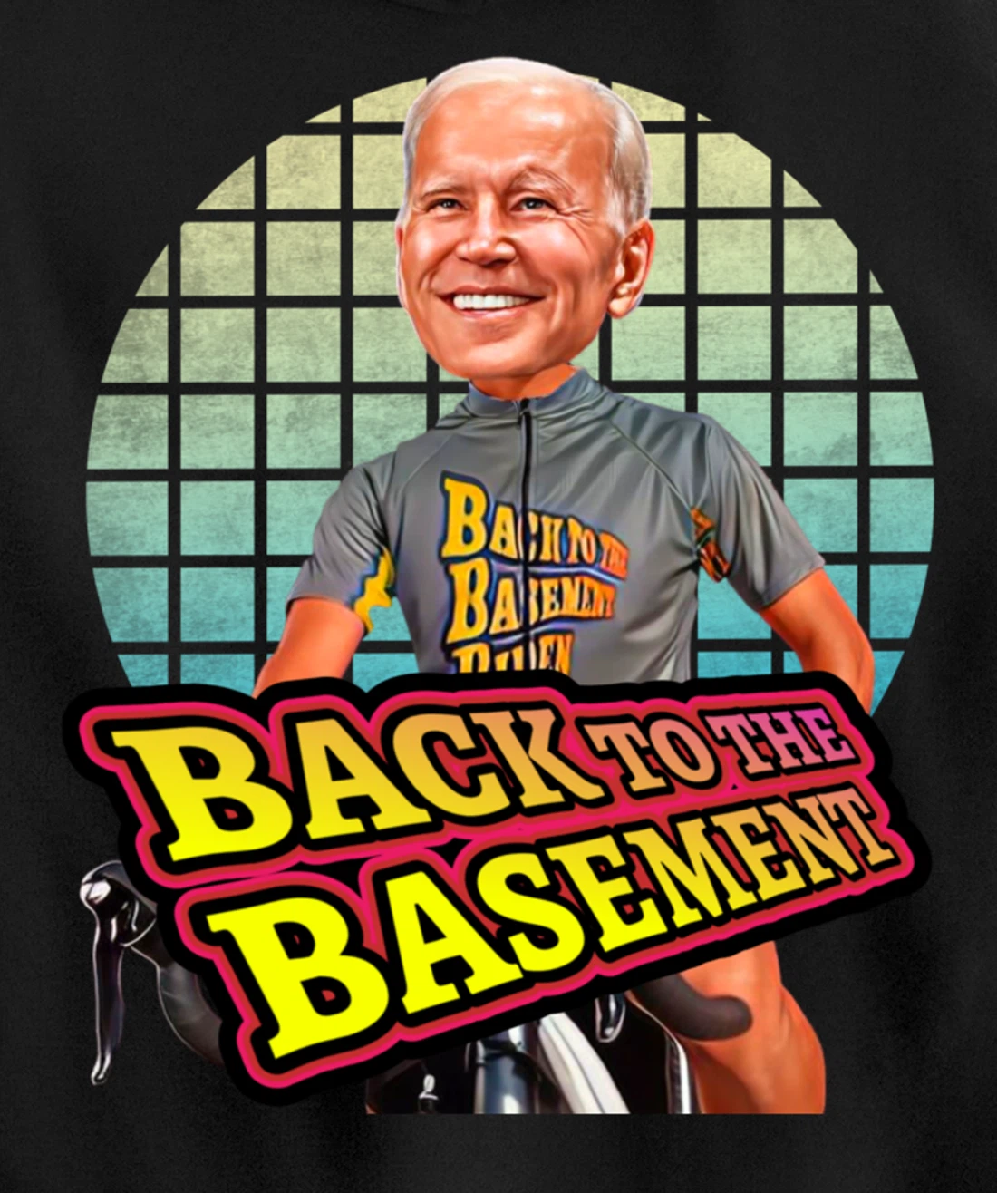 Back to the Basement Biden Trump Bicycle Patriot Republican Pullover Hoodie