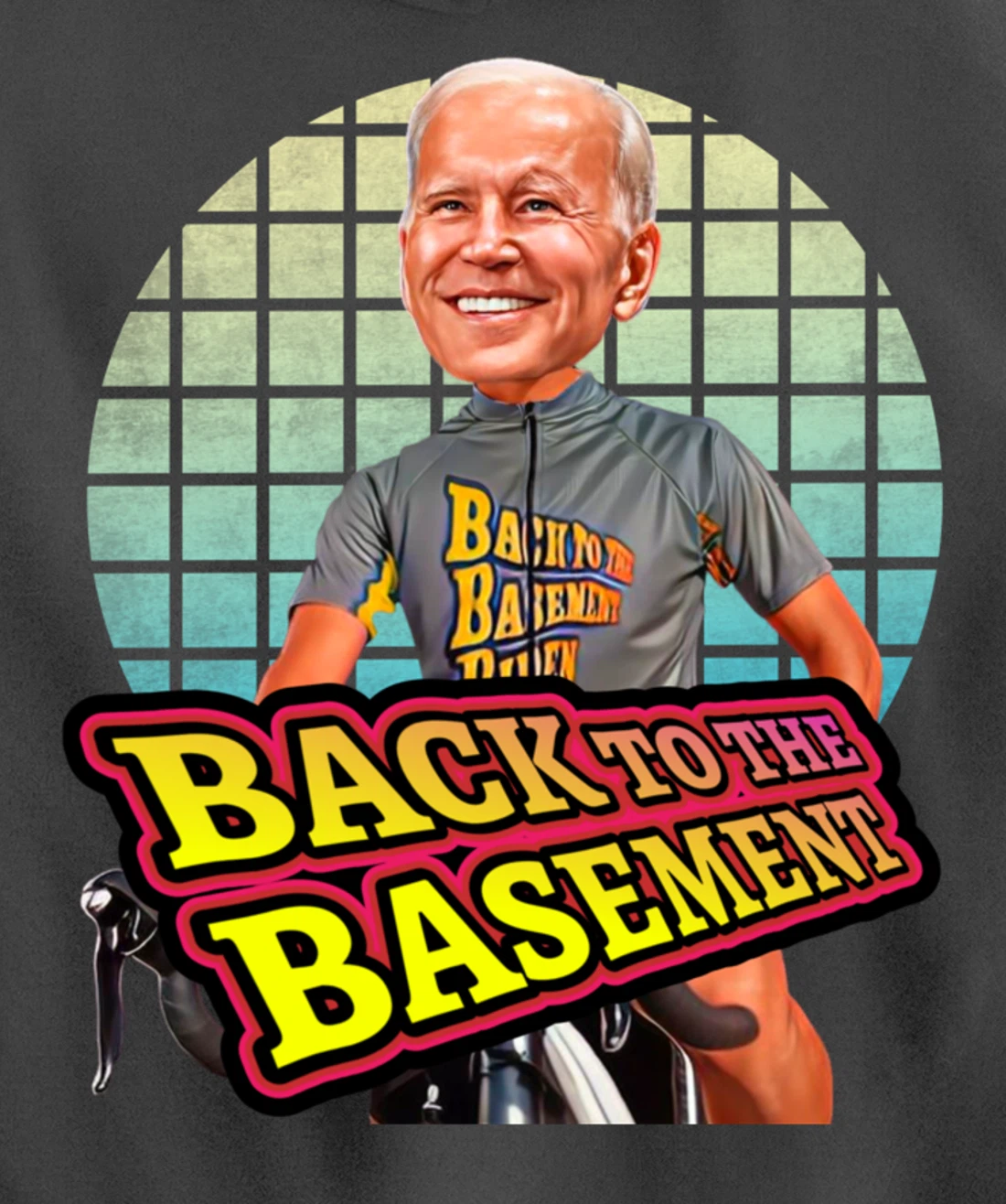Back to the Basement Biden Trump Bicycle Patriot Republican Pullover Hoodie