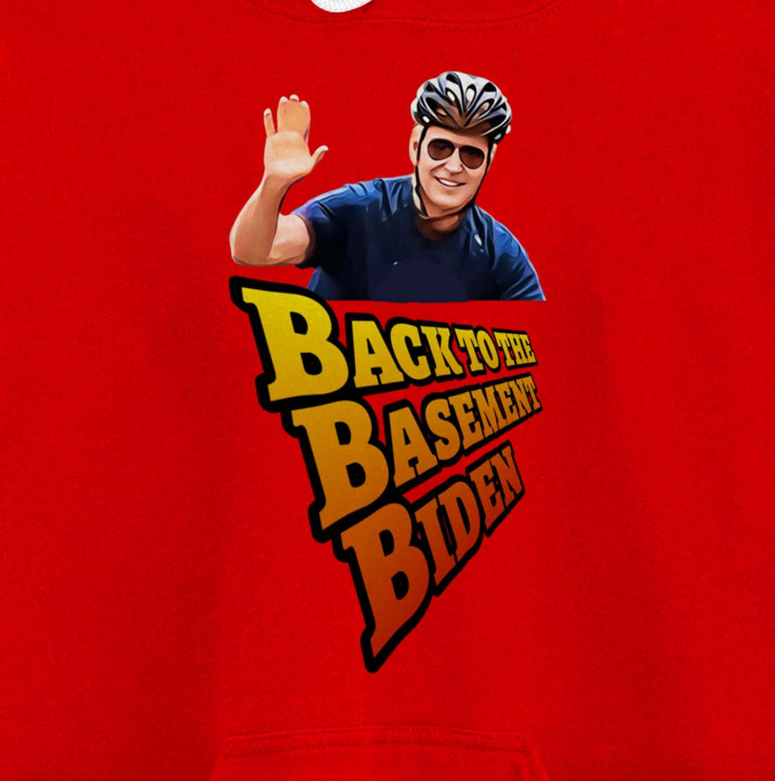 Back to the Basement Biden Trump Bicycle Patriot Republican Pullover Hoodie