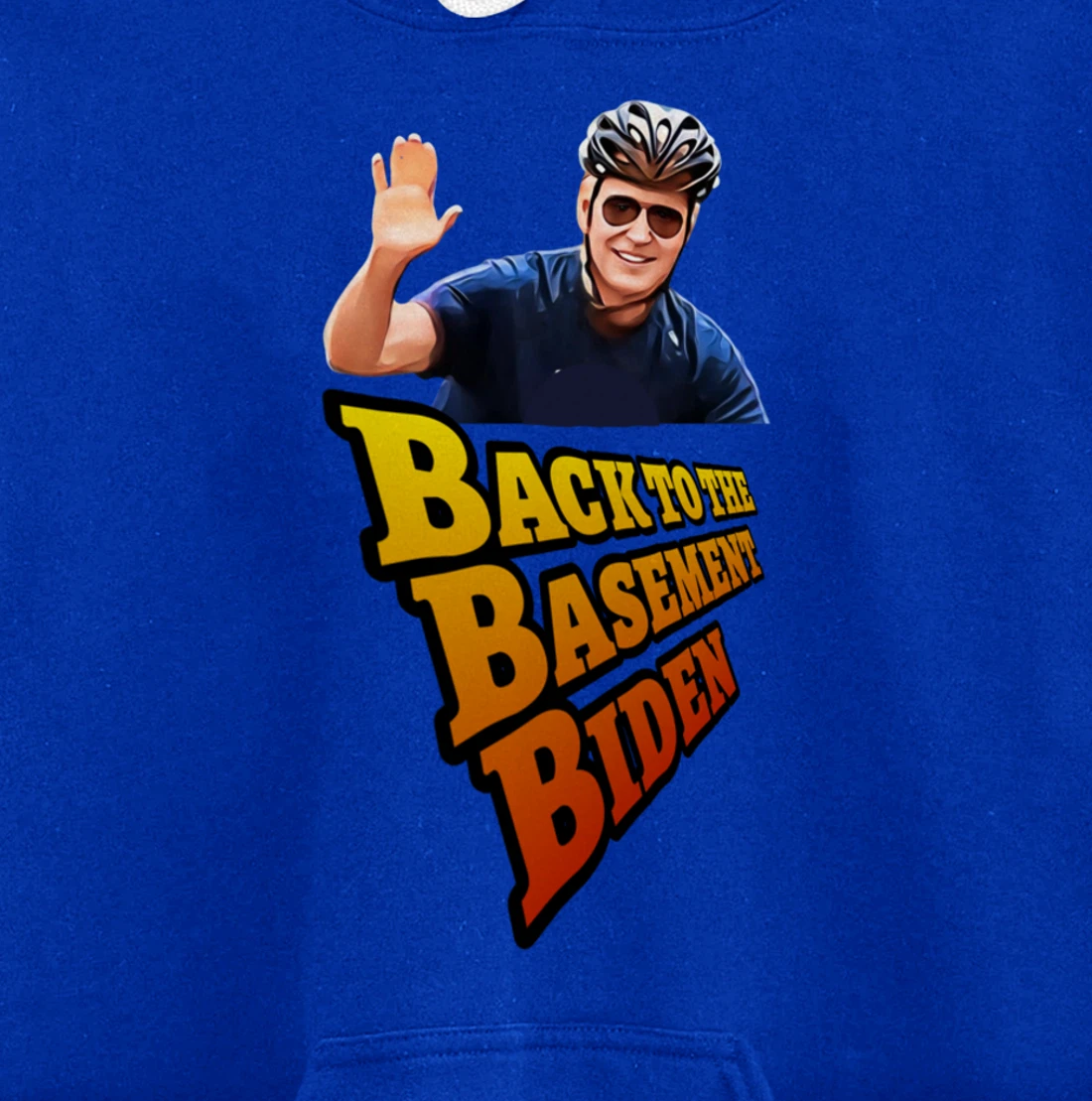 Back to the Basement Biden Trump Bicycle Patriot Republican Pullover Hoodie