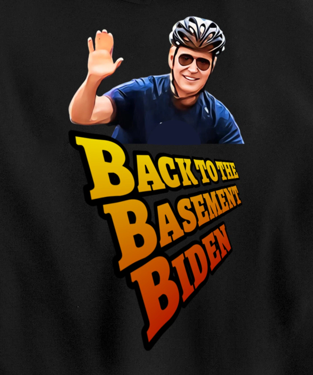 Back to the Basement Biden Trump Bicycle Patriot Republican Pullover Hoodie
