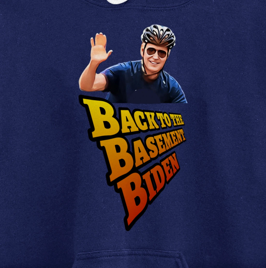 Back to the Basement Biden Trump Bicycle Patriot Republican Pullover Hoodie