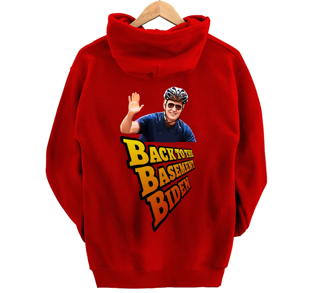 Back to the Basement Biden Trump Bicycle Patriot Republican Pullover Hoodie