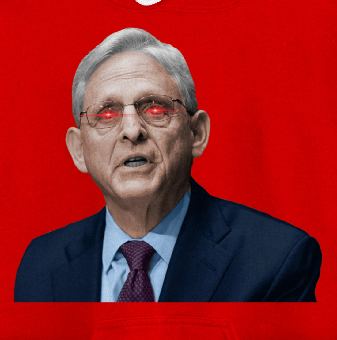 NO ONE IS ABOVE THE LAW Merrick Garland DOJ Anti-Trump Meme Pullover Hoodie