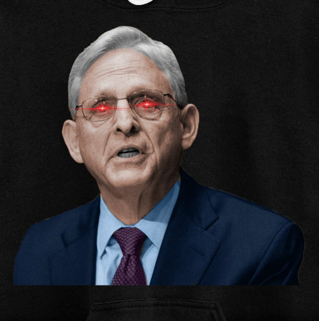 NO ONE IS ABOVE THE LAW Merrick Garland DOJ Anti-Trump Meme Pullover Hoodie