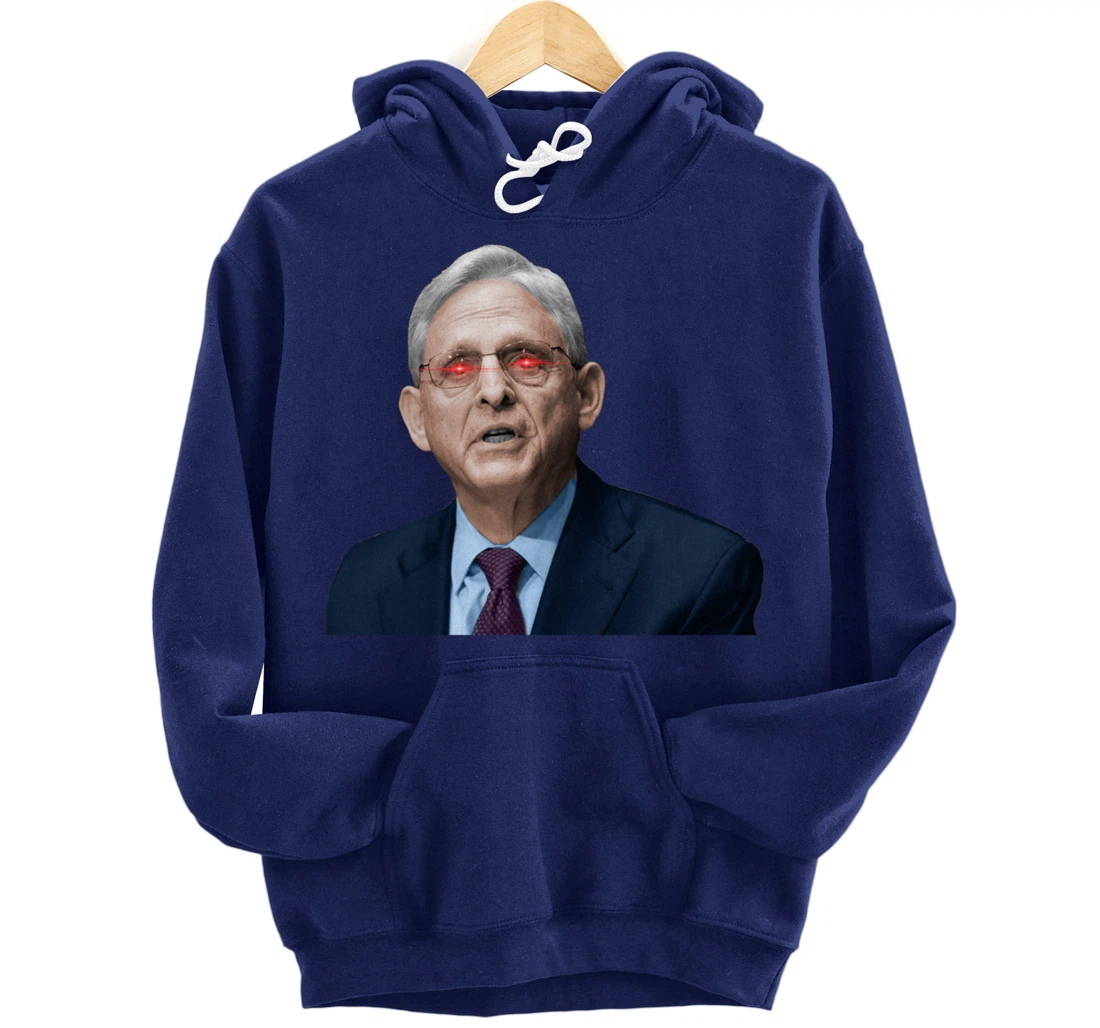 NO ONE IS ABOVE THE LAW Merrick Garland DOJ Anti-Trump Meme Pullover Hoodie