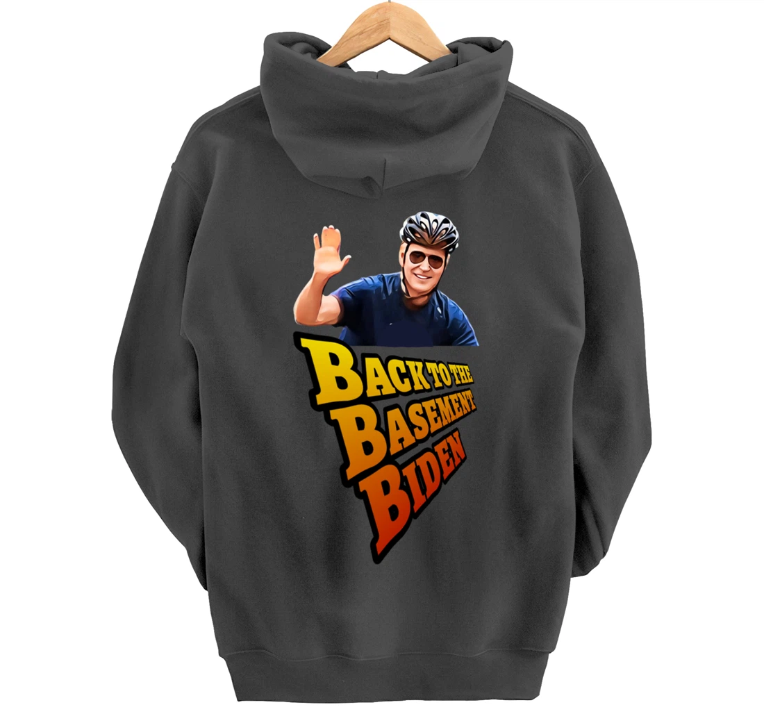 Back to the Basement Biden Trump Bicycle Patriot Republican Pullover Hoodie