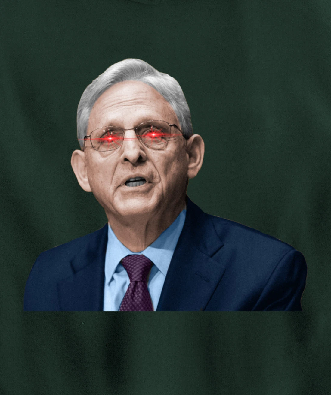 NO ONE IS ABOVE THE LAW Merrick Garland DOJ Anti-Trump Meme Pullover Hoodie