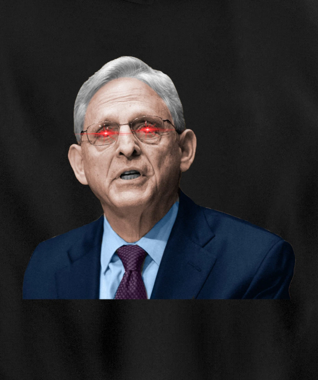 NO ONE IS ABOVE THE LAW Merrick Garland DOJ Anti-Trump Meme Pullover Hoodie