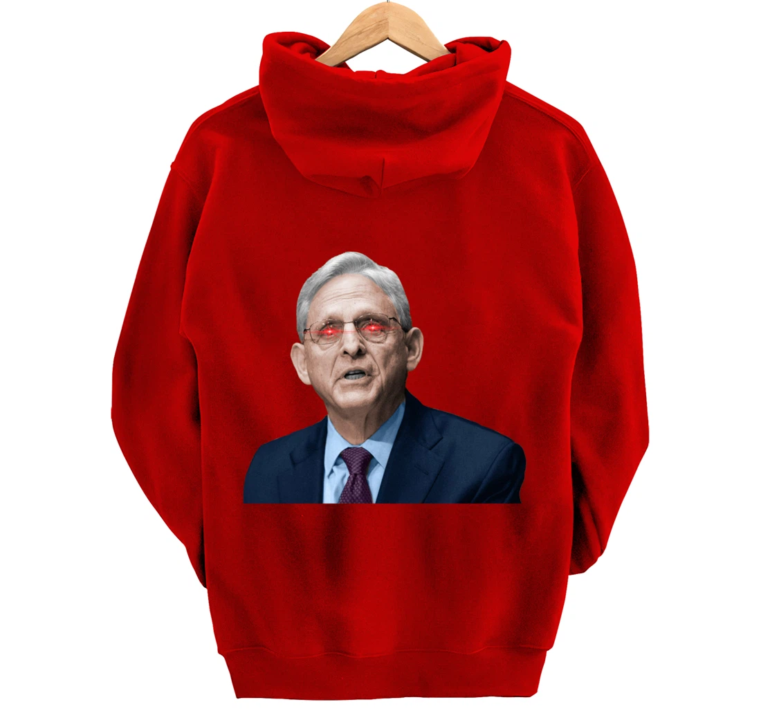 NO ONE IS ABOVE THE LAW Merrick Garland DOJ Anti-Trump Meme Pullover Hoodie