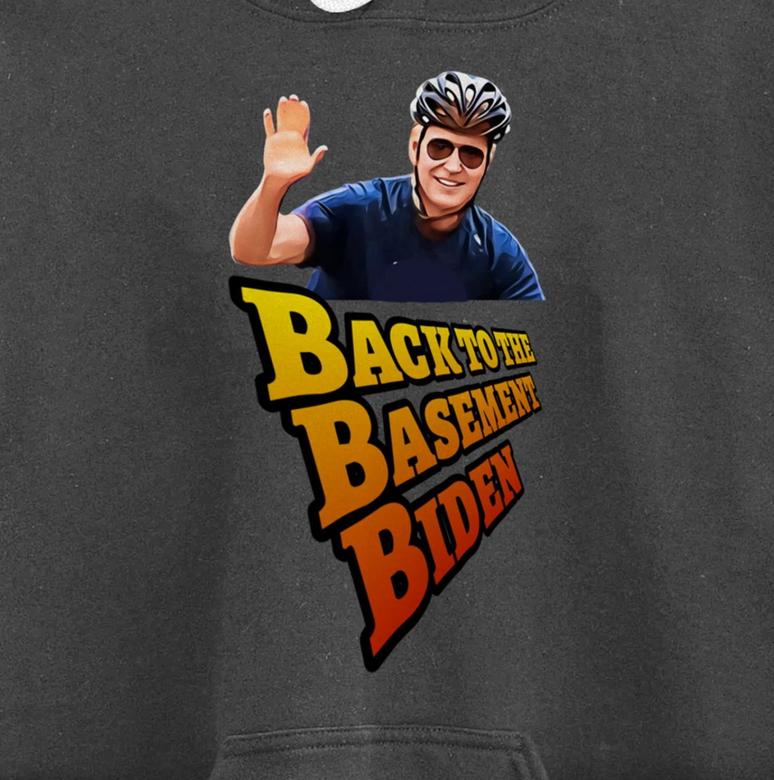 Back to the Basement Biden Trump Bicycle Patriot Republican Pullover Hoodie