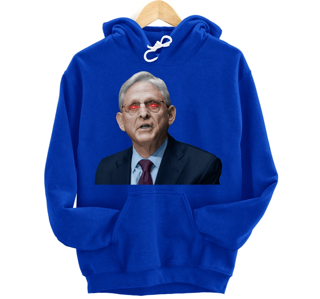 NO ONE IS ABOVE THE LAW Merrick Garland DOJ Anti-Trump Meme Pullover Hoodie
