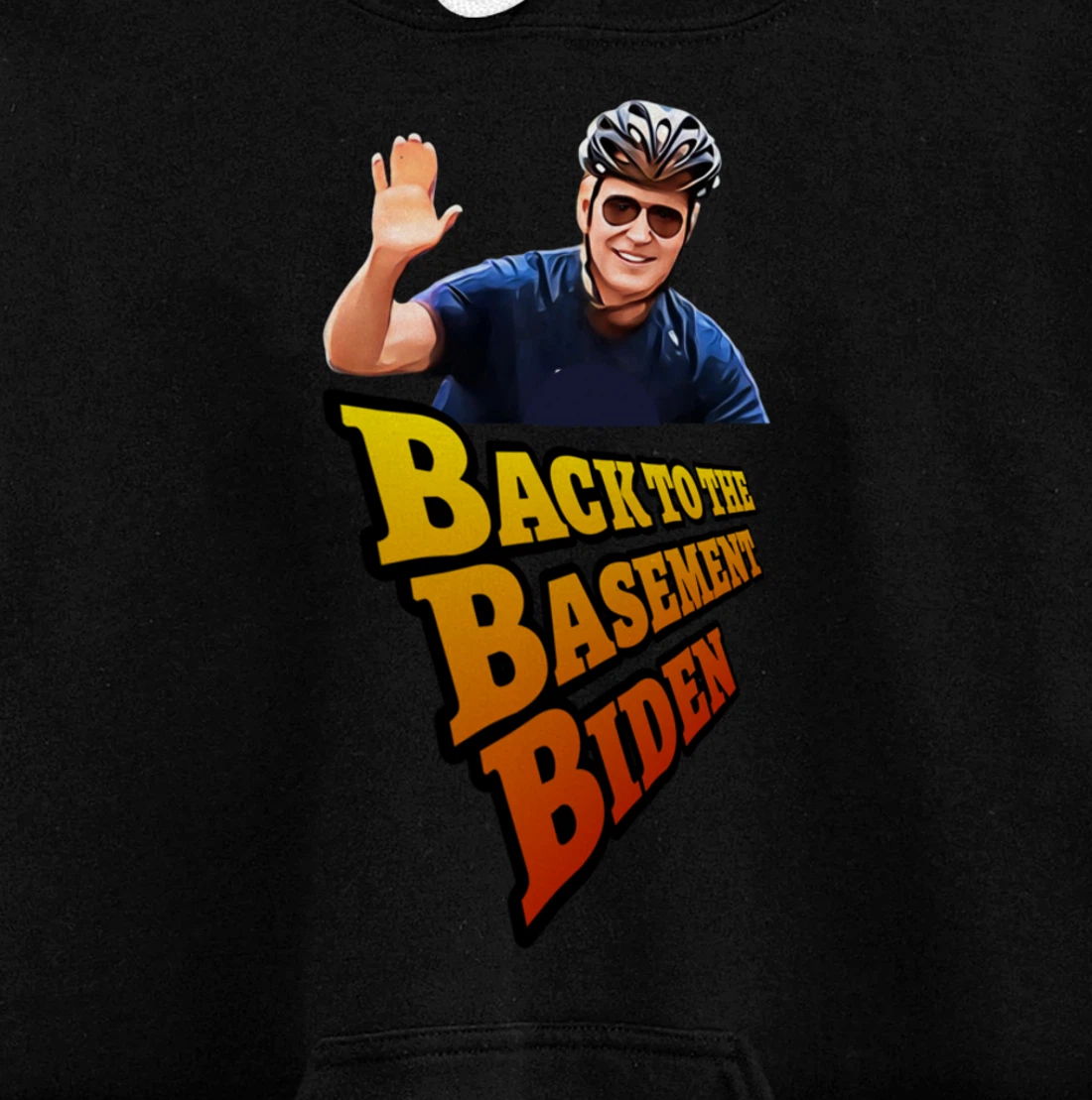 Back to the Basement Biden Trump Bicycle Patriot Republican Pullover Hoodie